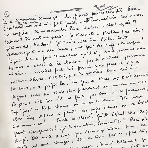 The Manuscript Of Voyage Au Bout De La Nuit By Louis Ferdiand Celine